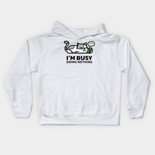 I'm Busy Kids Hoodie